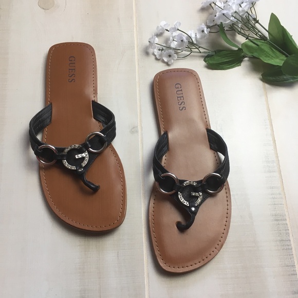 guess sandals flip flops